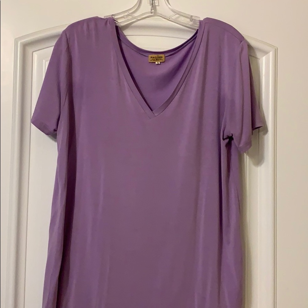 Lilac Piko top, small